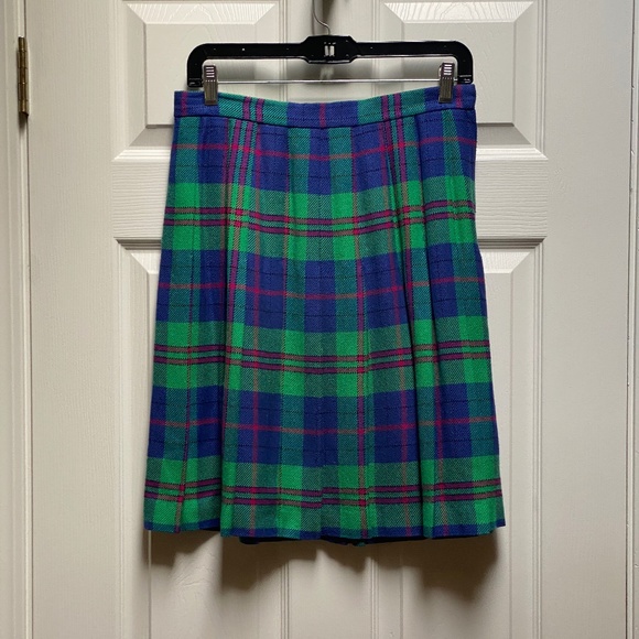 Pine Place Green & Blue Tartan Skirt - Picture 1 of 5